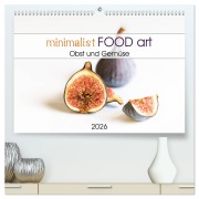 Cover-Bild zum Titel 'minimalist FOOD art Obst und Gemüse (hochwertiger Premium Wandkalender 2026 DIN A2 quer), Kunstdruck in Hochglanz' von 'Chantal Dysli'