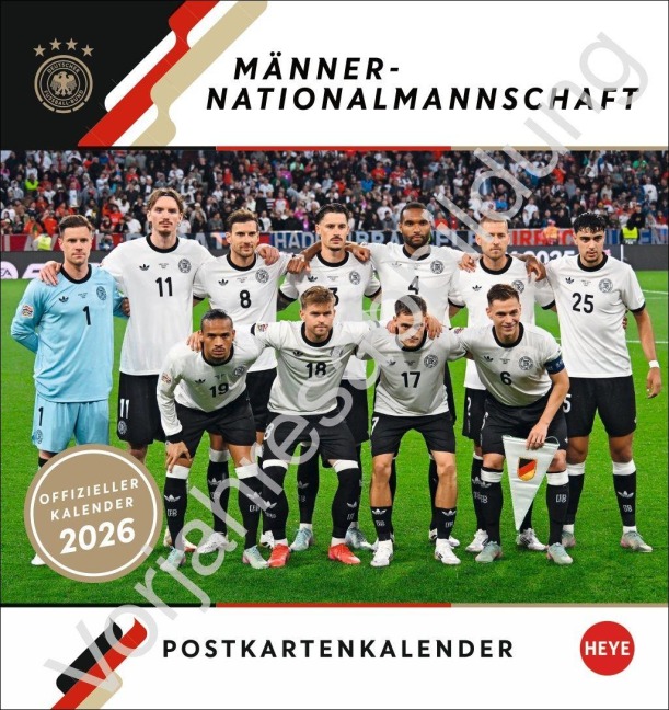 DFB Männer Postkartenkalender 2027 - 