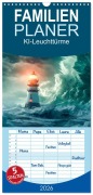 Familienplaner 2026 - KI-Leuchttürme mit 5 Spalten (Wandkalender, 21 x 45 cm) CALVENDO - Steffen Gierok-Latniak