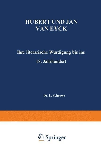 Hubert und Jan van Eyck - L. Scheewe
