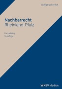 Cover-Bild zum Titel 'Nachbarrecht Rheinland-Pfalz' von 'Wolfgang Schlick'