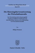 Cover-Bild zum Titel 'Die Hinweisgeberverantwortung des Wirtschaftsanwalts' von 'Philipp Thomssen'