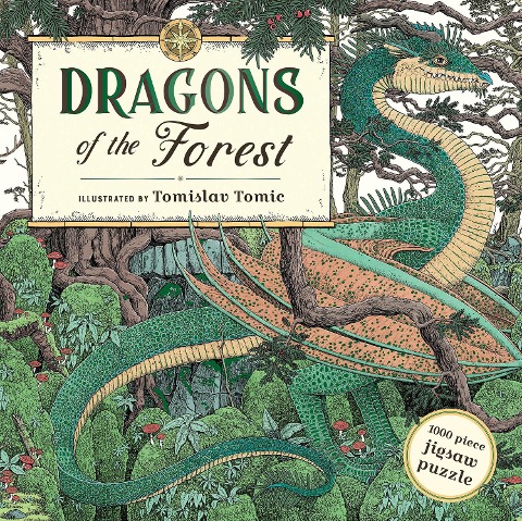 Dragons of the Forest. 1000 Piece Jigsaw Puzzle - 