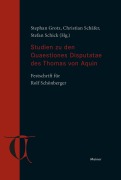 Cover-Bild zum Titel 'Studien zu den Quaestiones Disputatae des Thomas von Aquin' von ''