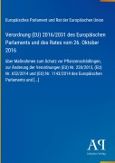 Cover-Bild zum Titel 'Verordnung (EU) 2016/2031 des Europäischen Parlaments und des Rates vom 26. Oktober 2016' von 'Europäisches Parlament und Rat der Europäischen Union'