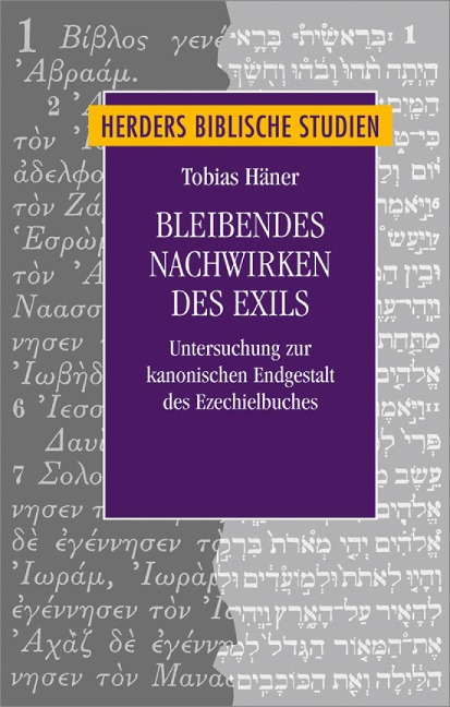 Bleibendes Nachwirken des Exils - Tobias Häner