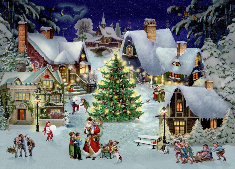 Puzzle - Weihnachten im Dorf - 