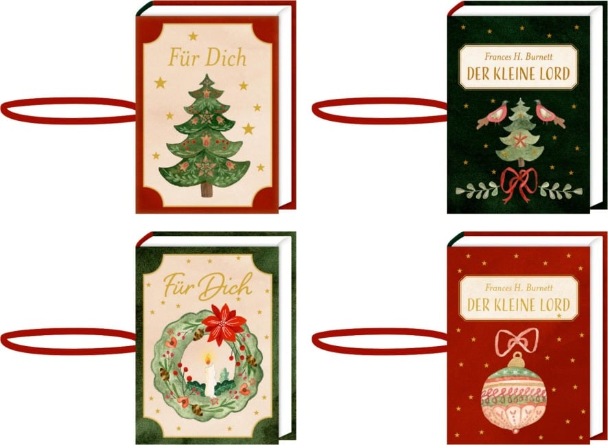 Anhänger-Bücher - Frohe Weihnachten - 