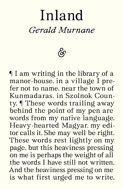 Inland - Gerald Murnane