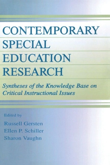 Contemporary Special Education Research - 