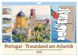 Cover-Bild zum Titel 'Portugal - Traumland am Atlantik (Wandkalender 2026 DIN A4 quer), CALVENDO Monatskalender' von 'Claudia Kleemann'