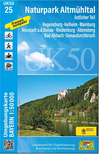 UK50-25 Naturpark Altmühltal, östlicher Teil - 
