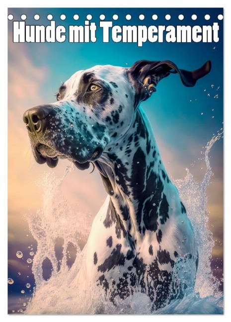 Hunde mit Temperament (Tischkalender 2026 DIN A5 hoch), CALVENDO Monatskalender - Liselotte Brunner-Klaus