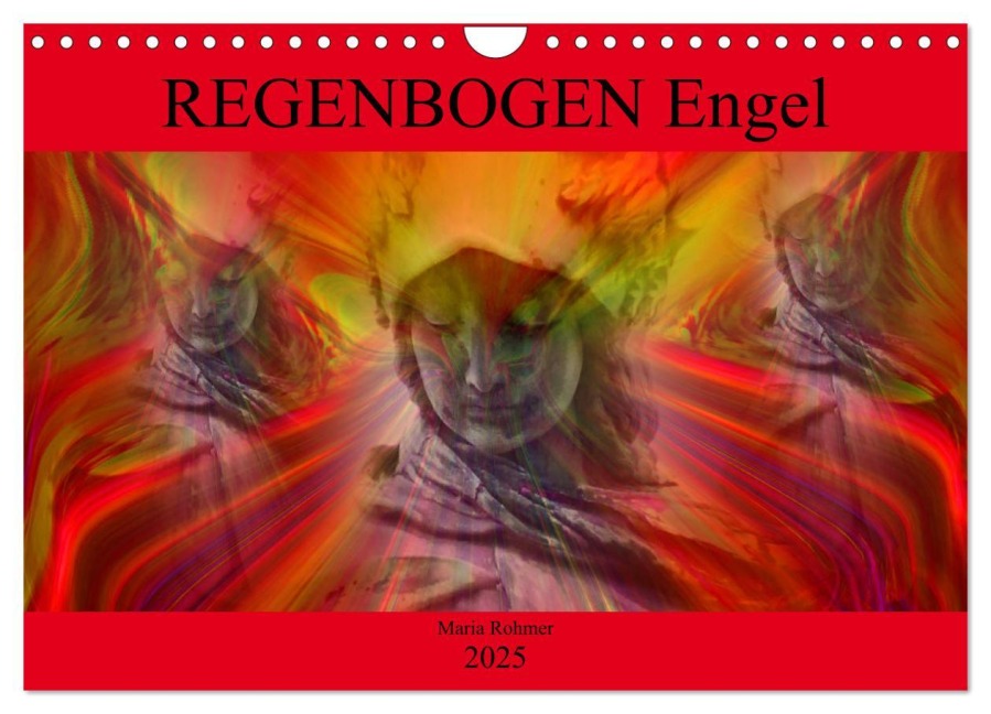 REGENBOGEN Engel (Wandkalender 2025 DIN A4 quer), CALVENDO Monatskalender - Maria Rohmer