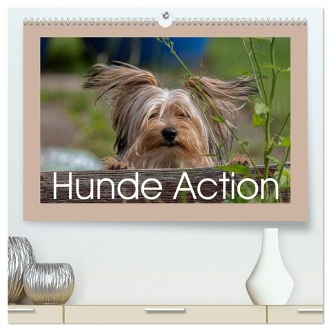 Hunde Action (hochwertiger Premium Wandkalender 2025 DIN A2 quer), Kunstdruck in Hochglanz - Wiebke von der Heyde