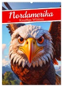 Nordamerika - Knuffige Wildnis (Wandkalender 2026 DIN A2 hoch), CALVENDO Monatskalender - Sell Pixs:Sell