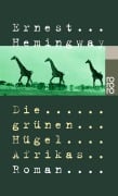 Cover-Bild zum Titel 'Die grünen Hügel Afrikas' von 'Ernest Hemingway'