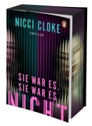 Cover-Bild zum Titel 'Sie war es. Sie war es nicht.' von 'Nicci Cloke'