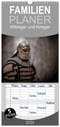 Cover-Bild zum Titel 'Familienplaner 2026 - Wikinger und Krieger mit 5 Spalten (Wandkalender, 21 x 45 cm) CALVENDO' von 'Jochen Kunz'