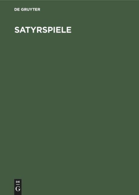 Satyrspiele - Frank Brommer