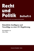 Cover-Bild zum Titel 'Künstliche Intelligenz und Vorschläge zu einer EU-Regulierung' von ''
