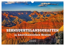Cover-Bild zum Titel 'Sehnsuchts Landschaften im Amerikanischen Westen (Wandkalender 2026 DIN A3 quer), CALVENDO Monatskalender' von 'Dieter Wilczek'