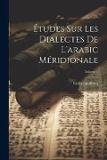 Cover-Bild zum Titel 'Études Sur Les Dialectes De L'arabic Méridionale; Volume 1' von 'Carlo Landberg'
