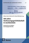 Cover-Bild zum Titel '100 Jahre Verfassungsgerichtsbarkeit in Liechtenstein' von ''