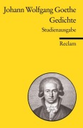 Cover-Bild zum Titel 'Gedichte' von 'Johann Wolfgang von Goethe'