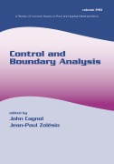 Cover-Bild zum Titel 'Control and Boundary Analysis' von ''
