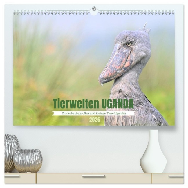 Tierwelten UGANDA (hochwertiger Premium Wandkalender 2026 DIN A2 quer), Kunstdruck in Hochglanz - Robert Styppa