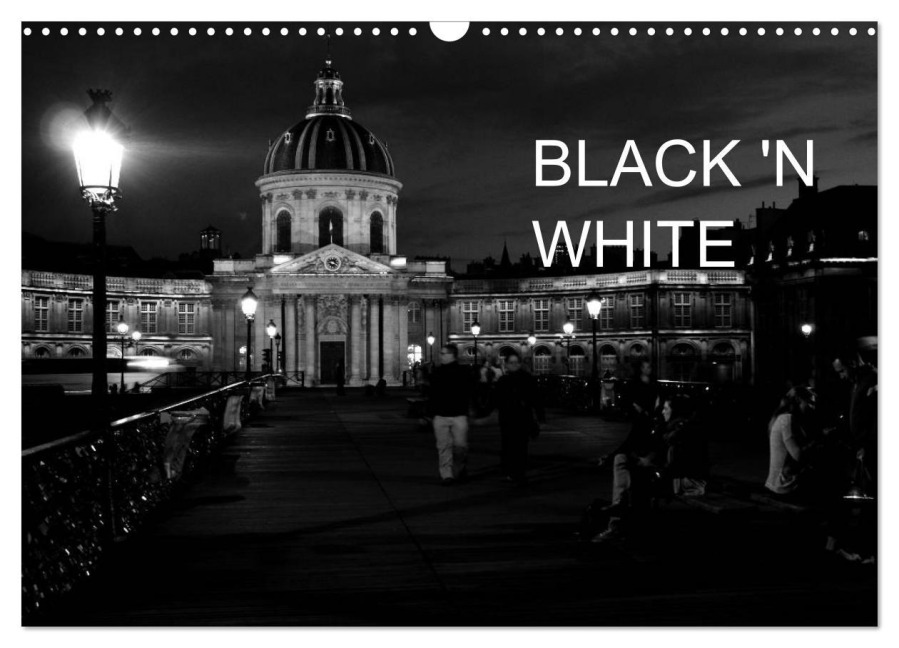BLACK 'N WHITE (Wandkalender 2026 DIN A3 quer), CALVENDO Monatskalender - Marie Schrader