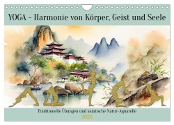 Cover-Bild zum Titel 'YOGA - Harmonie von Körper, Geist und Seele (Wandkalender 2026 DIN A4 quer), CALVENDO Monatskalender' von 'Claudia Kleemann'
