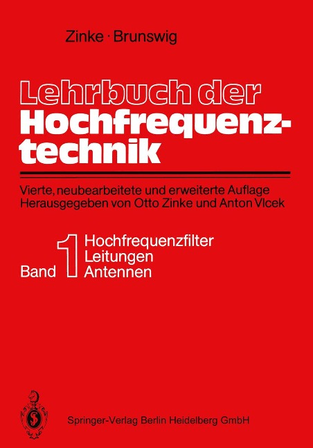 Lehrbuch der Hochfrequenztechnik - Otto Zinke, Heinrich Brunswig