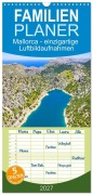 Cover-Bild zum Titel 'Familienplaner 2027 - Mallorca - einzigartige Luftbildaufnahmen mit 5 Spalten (Wandkalender, 21 x 45 cm) CALVENDO' von 'Thomas Rosier (Videografic)'
