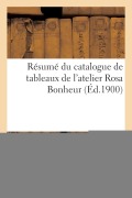 Cover-Bild zum Titel 'Résumé Du Catalogue de Tableaux de l'Atelier Rosa Bonheur' von 'Georges Petit'