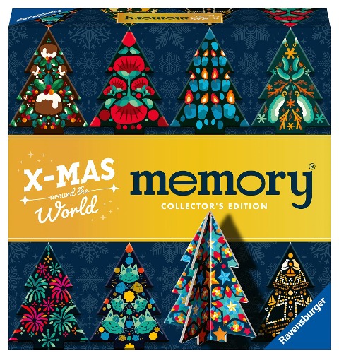 Ravensburger 22350 Collector's memory® Weihnachten - Das weltbekannte Gedächtnisspiel mit Weihnachtsbäumen zum Aufstellen - William H. Hurter