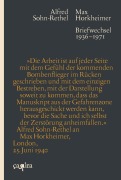 Cover-Bild zum Titel 'Briefwechsel 1936-1971' von 'Max Horkheimer, Alfred Sohn-Rethel'