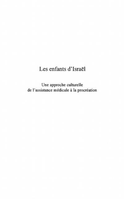 Enfants d'israel les - Muller Ronald