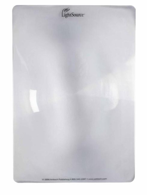 Lesekomfort Folienlupe | Ganze Seite | Fresnellupe | 26 x 18 cm - 
