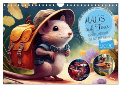 Maus auf Tour - Abenteuerkalender für Kids mit Planer (Wandkalender 2026 DIN A4 quer), CALVENDO Monatskalender - Anja Frost