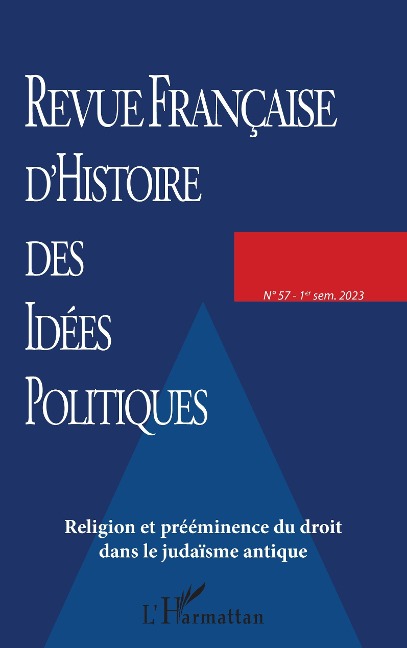Religion et prééminence du droit dans le judaïsme antique - Collectif