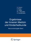 Cover-Bild zum Titel 'Ergebnisse der Inneren Medizin und Kinderheilkunde' von 'A. Schittenhelm, M. V. Pfaundler'