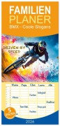 Cover-Bild zum Titel 'Familienplaner 2026 - BMX - Coole Slogans mit 5 Spalten (Wandkalender, 21 x 45 cm) CALVENDO' von 'Dirk Meutzner'