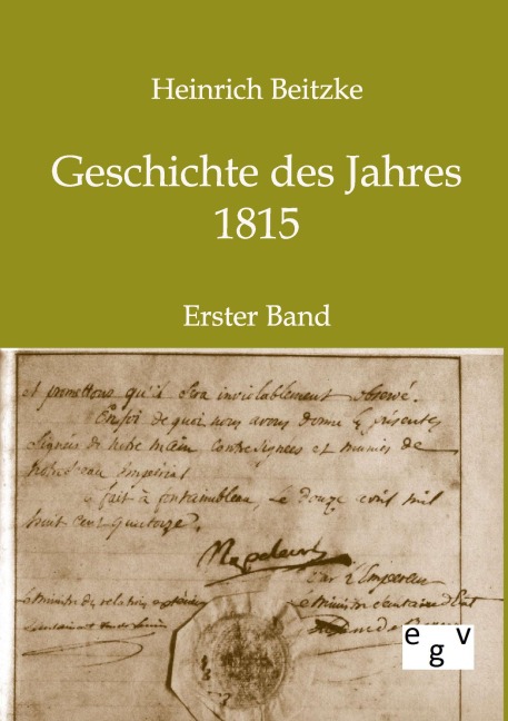 Geschichte des Jahres 1815 - Heinrich Beitzke