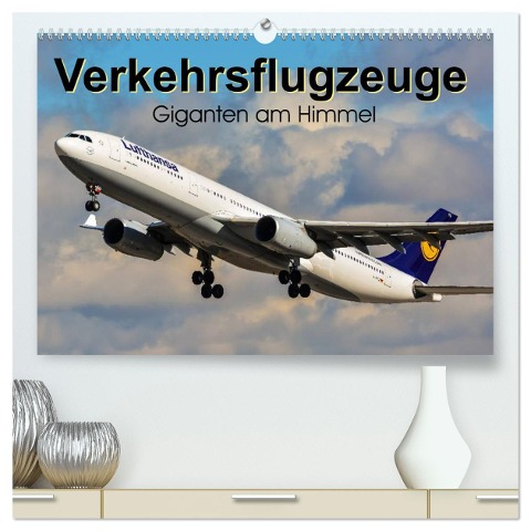 Verkehrsflugzeuge (hochwertiger Premium Wandkalender 2024 DIN A2 quer), Kunstdruck in Hochglanz - Marcel Wenk