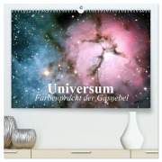 Cover-Bild zum Titel 'Universum. Farbenpracht der Gasnebel (hochwertiger Premium Wandkalender 2026 DIN A2 quer), Kunstdruck in Hochglanz' von 'Elisabeth Stanzer'