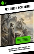 Cover-Bild zum Titel 'Philosophische Untersuchungen über das Wesen der menschlichen Freiheit' von 'Friedrich Schelling'