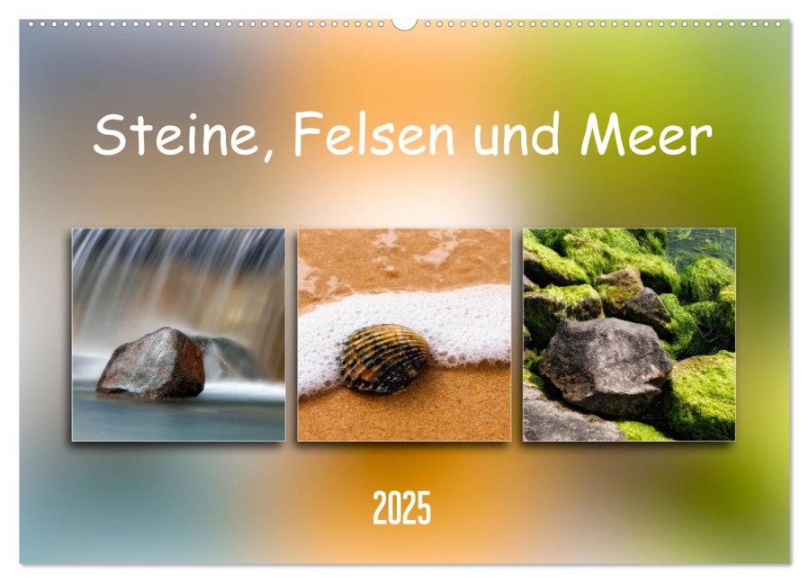 Steine, Felsen und Meer (Wandkalender 2025 DIN A2 quer), CALVENDO Monatskalender - Klaus Kolfenbach