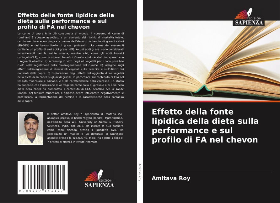Effetto della fonte lipidica della dieta sulla performance e sul profilo di FA nel chevon - Amitava Roy